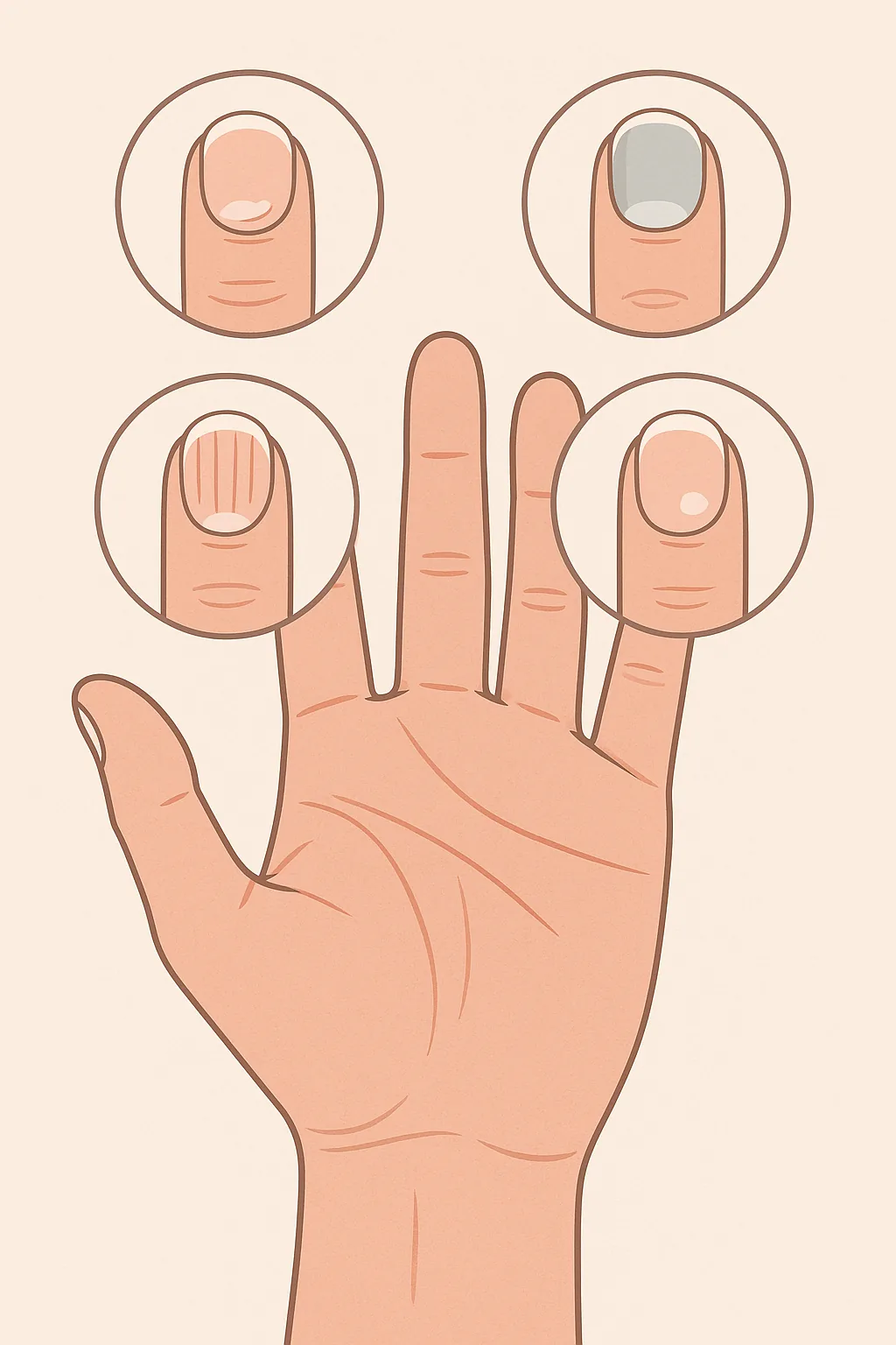 손톱-모양이-건강-상태를-알려주는-이유를-상징적으로-표현한-일러스트-다양한-손톱-이상-징후와-손-모습이-함께-그려진-이미지