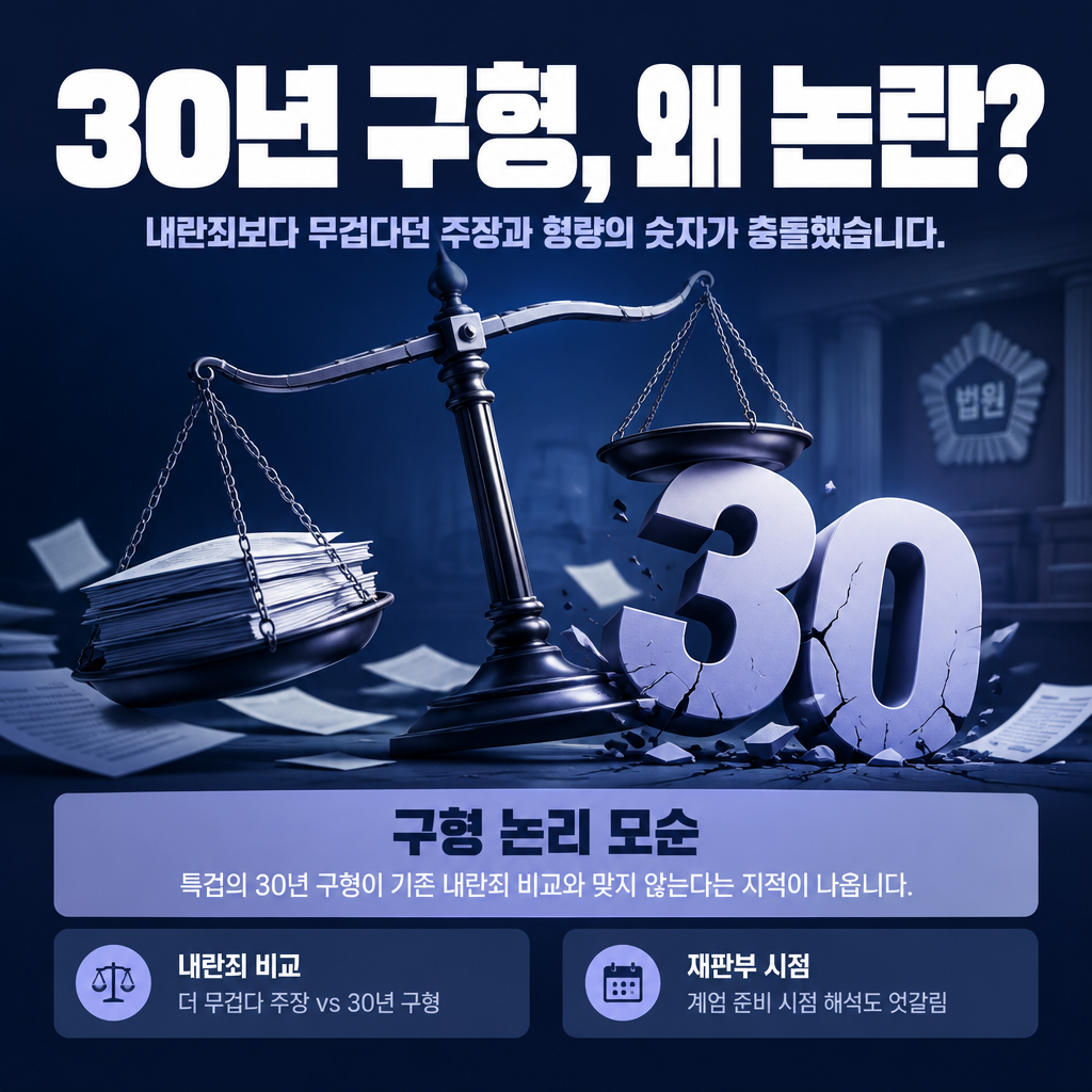 30년 구형, 왜 논란?