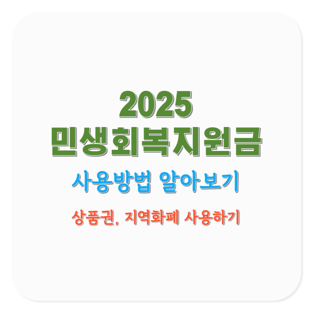 2025 민생회복지원금 지역사랑상품권&middot;지역화폐 사용법 한눈에 보기(코로나19 재난지원금 비교)