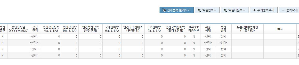 생산보고 실 기입