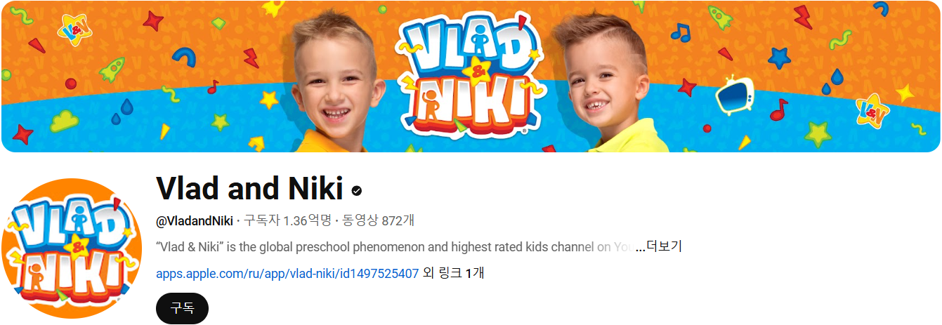 Vlad and NIki, youtube channel art