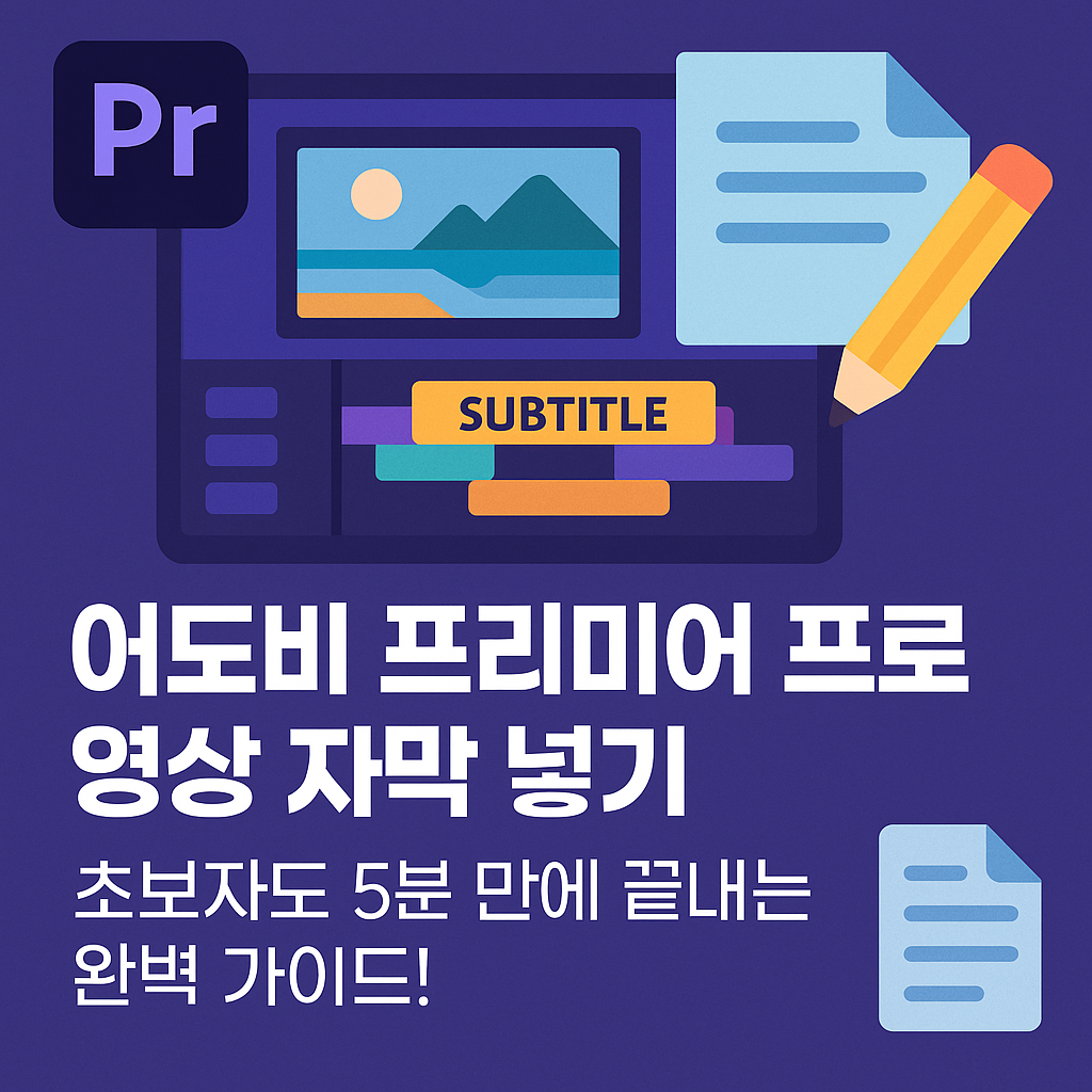 어도비 프리미어 프로 영상 자막 넣기, 초보자도 5분 만에 끝내는 완벽 가이드! 📝