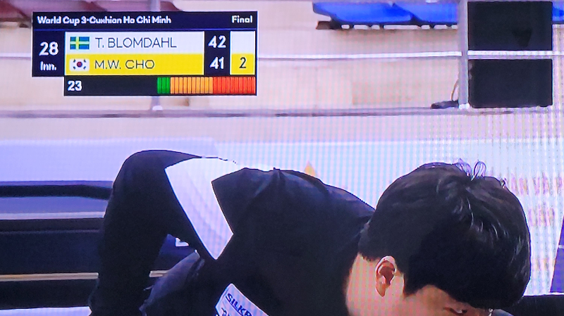 2023 호치민 3쿠션 월드컵 결승전 조명우 당구선수