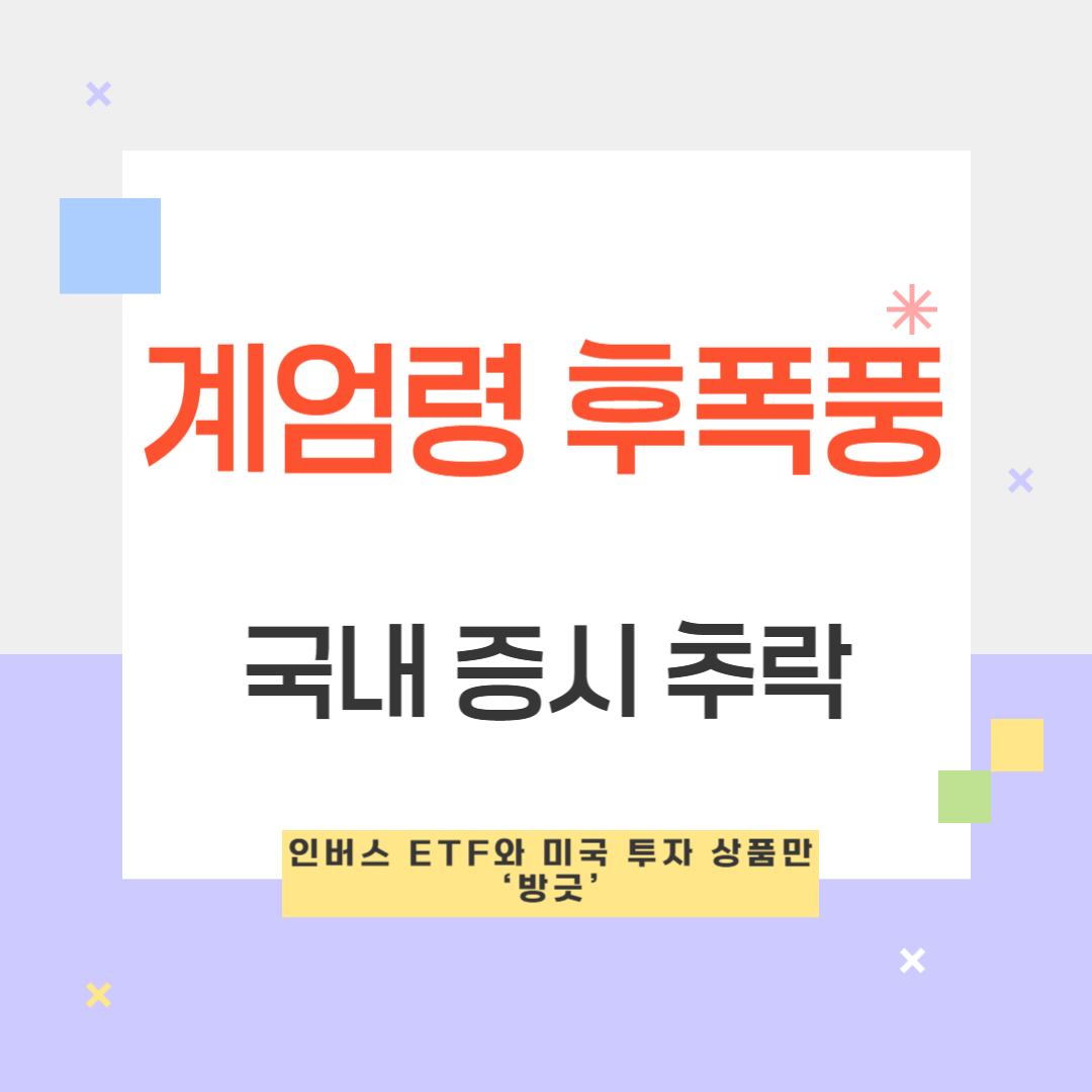 계엄령 후폭풍&amp;#44; 국내 증시 추락