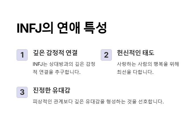 INFJ의 연애 방식