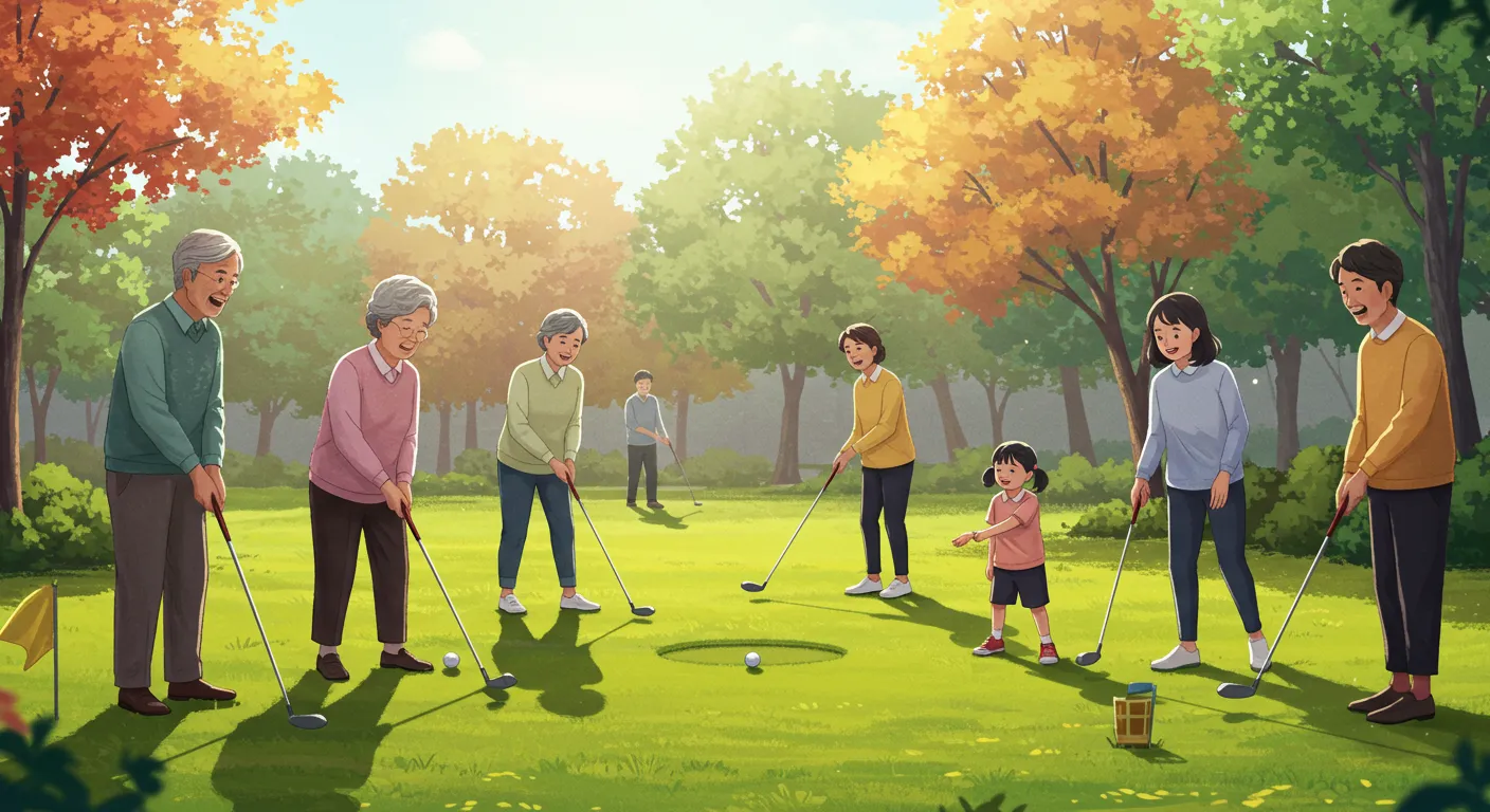 한 개의 클럽과 공만 사용