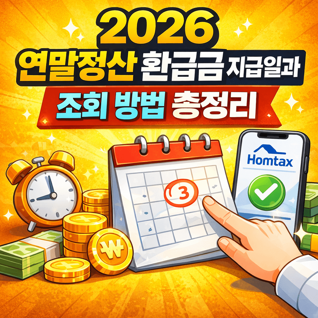 2026 연말정산 환급금 지급일과 조회 방법 총정리