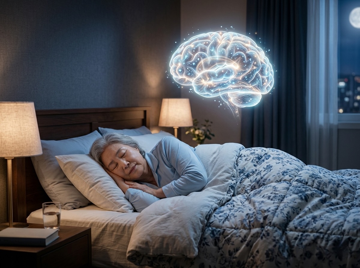 수면 중 뇌가 독소를 청소한다 시니어 수면의 질이 치매 예방에 중요한 이유
