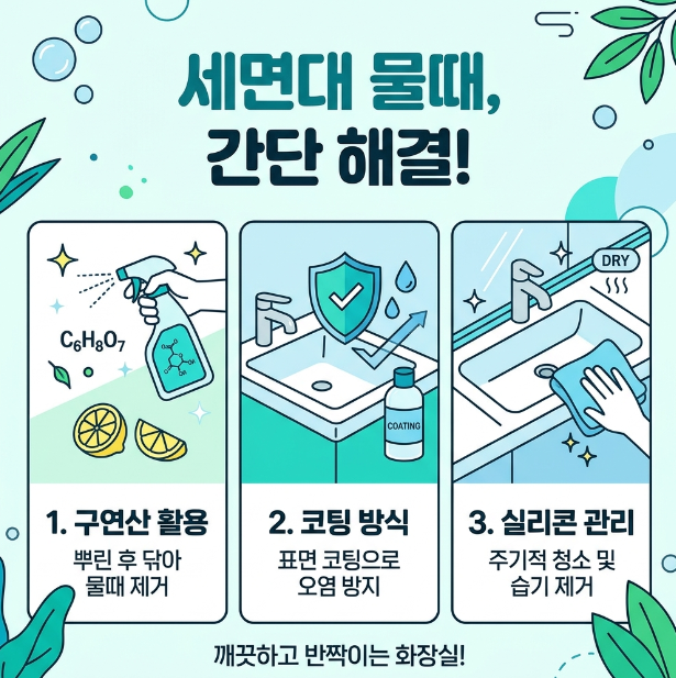 세면대 물때청소