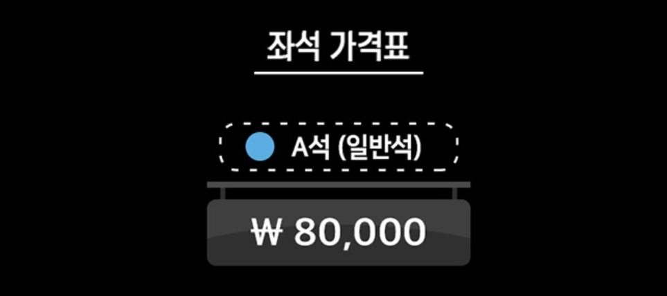 좌석 가격표