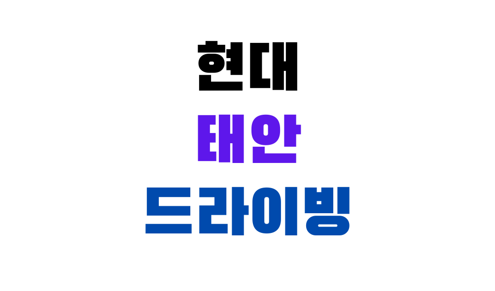 현대 태안 드라이빙