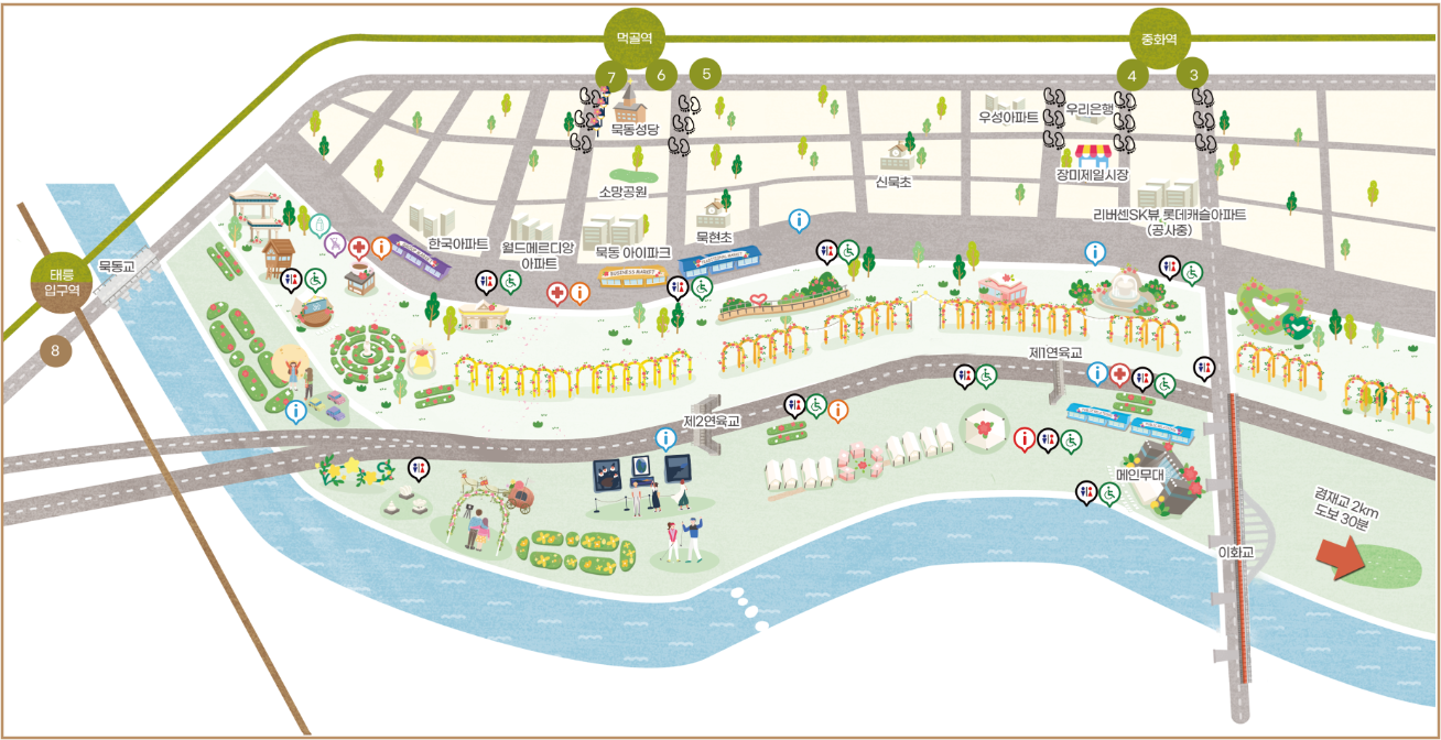 이화교방면 편의시설