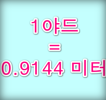 1야드-미터