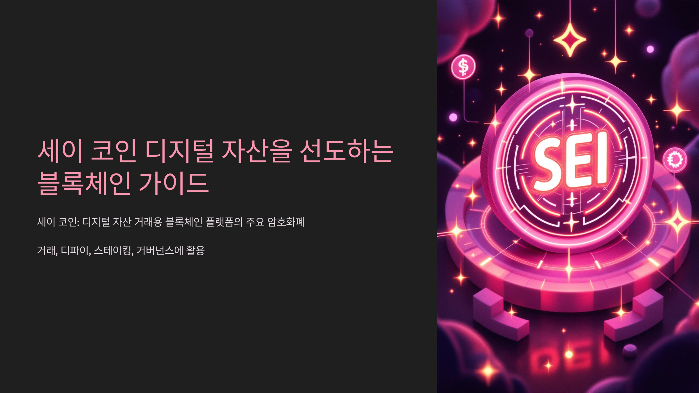세이 코인 디지털 자산을 선도하는 블록체인 가이드