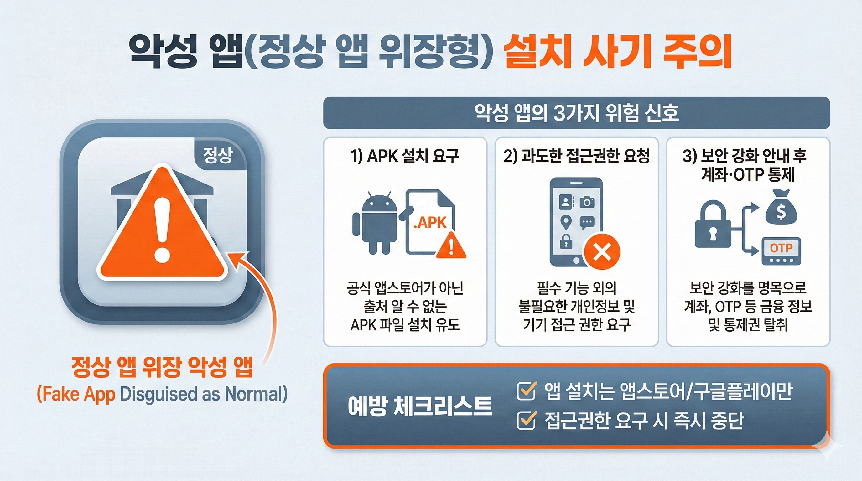 악성앱 금융사기 인포그래픽