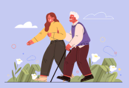 할아버지와 손녀