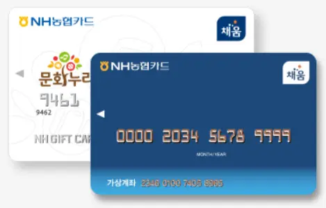 문화누리카드 실물 사진