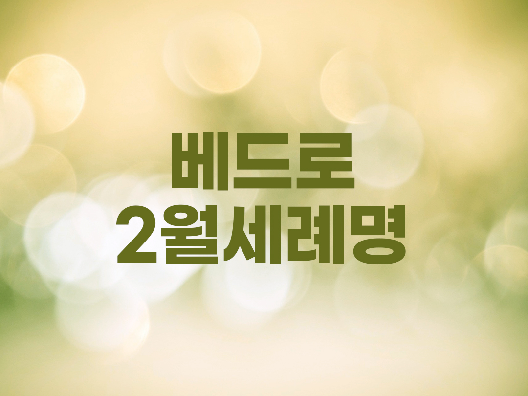 베드로 2월 천주교 남자세례명 7가지