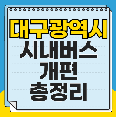 대구 시내버스 노선 개편