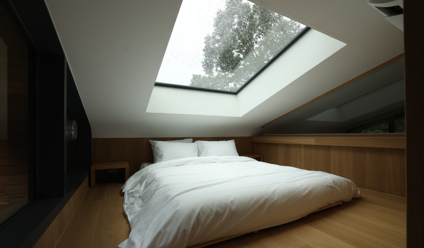 수락휴트리하우스 2층 침실 모습