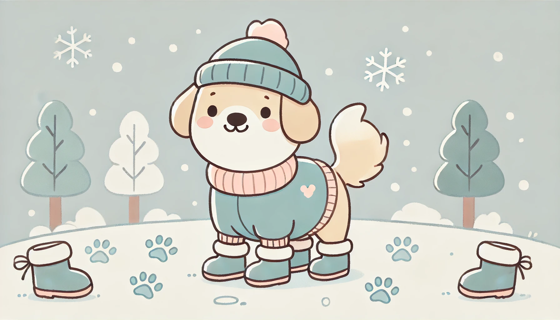 반려견 염화칼슘 제설제 신발