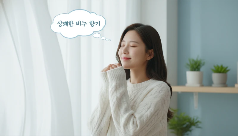 담배 냄새 대신 상쾌한 향기가 느껴지는 청결한 이미지