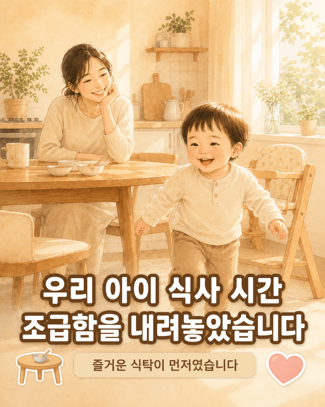 우리 아이 식사 시간, 오래 앉아있는 것보다 더 중요한 게 있었습니다