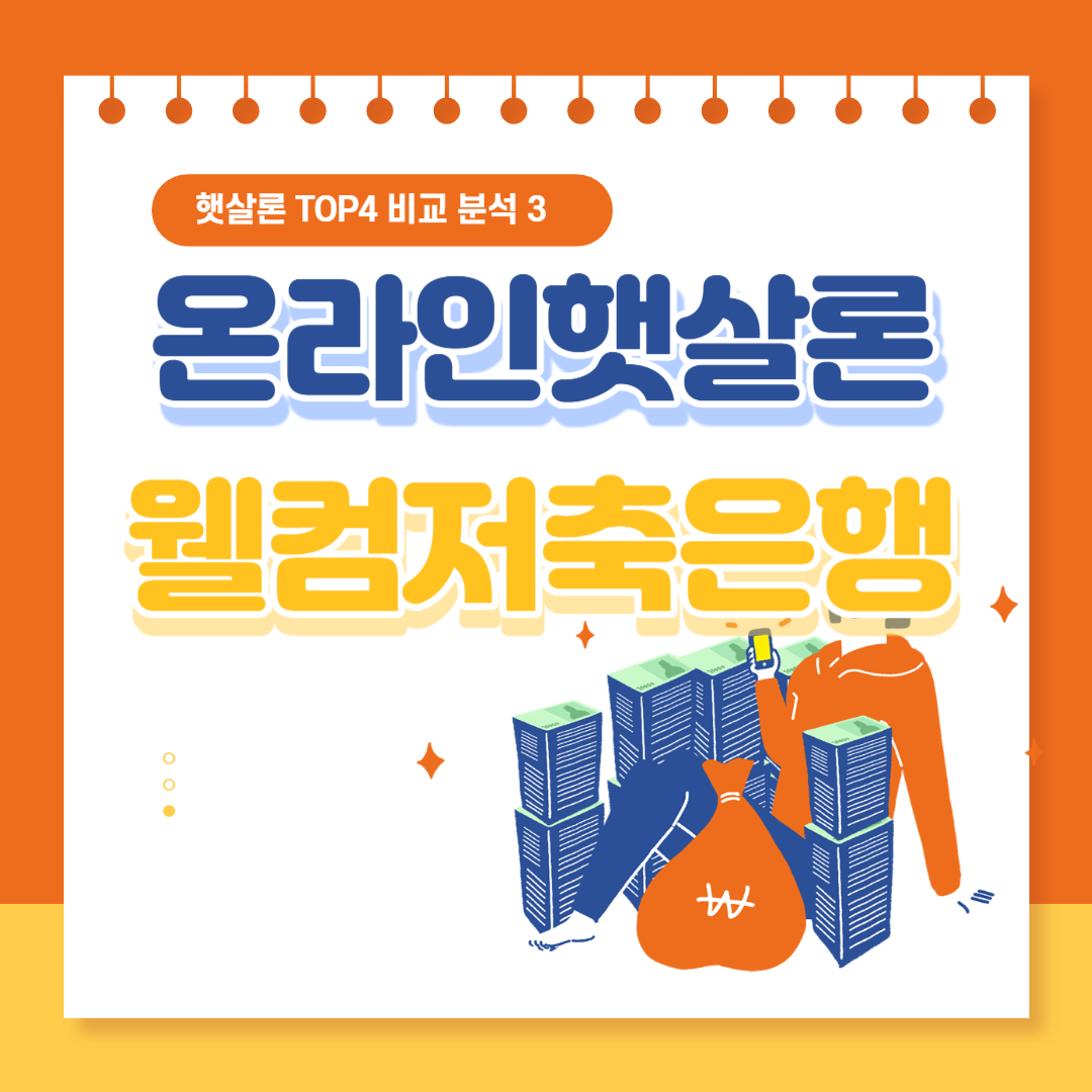 웰컴저축은행 온라인 햇살론 신청