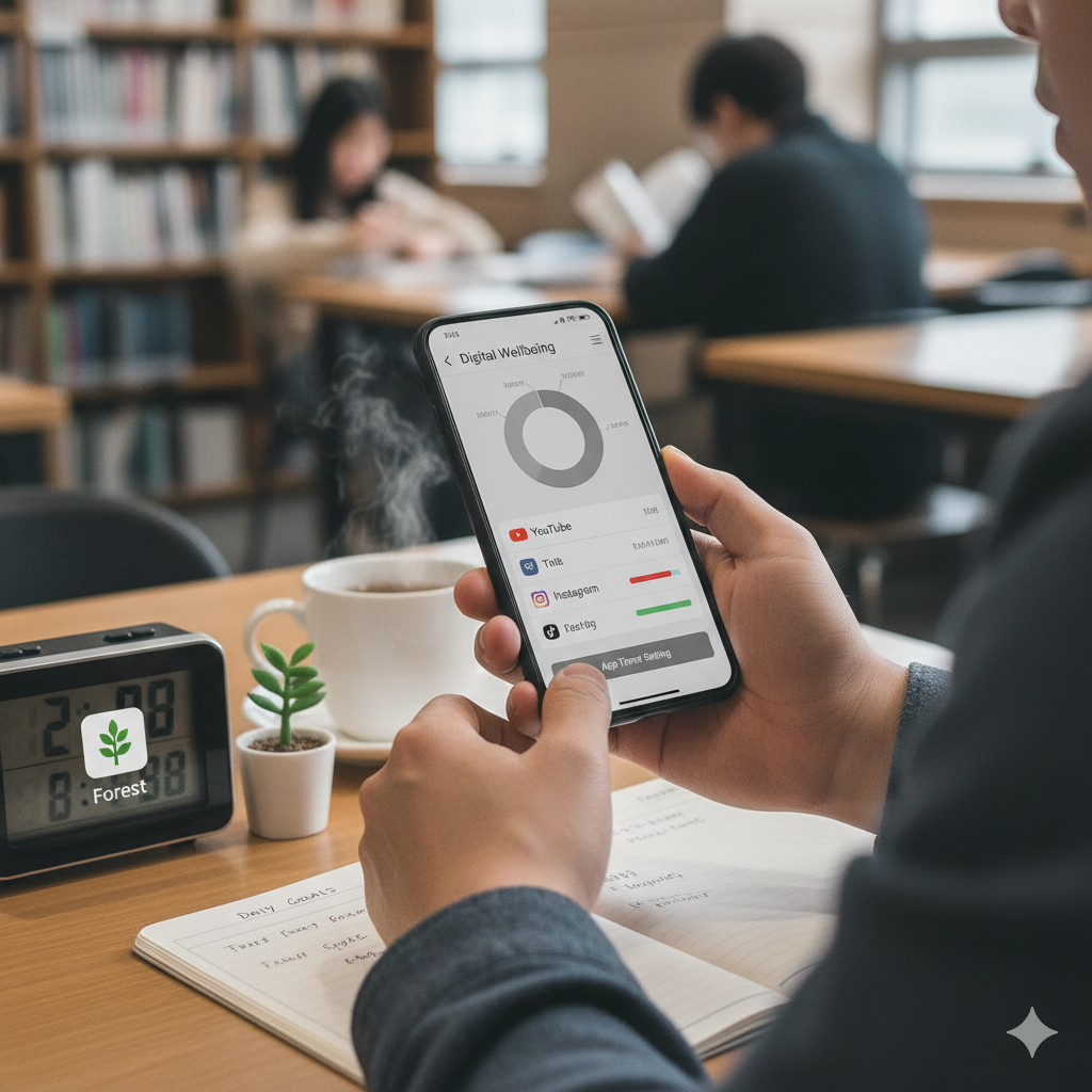 유튜브 쇼츠 도파민 중독 탈출을 위한 스마트폰 사용 제한 및 환경 설정