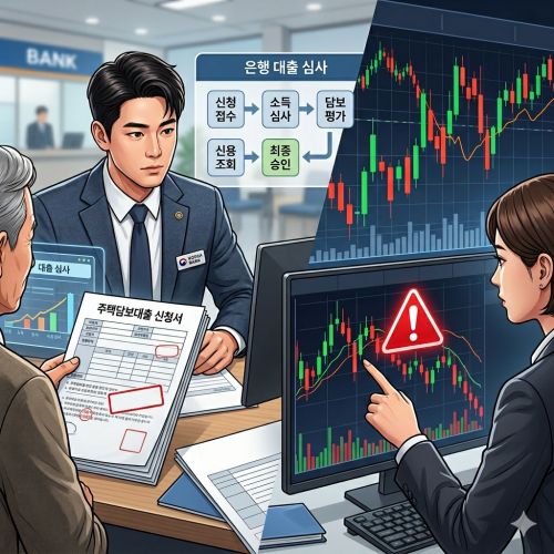 마이너스통장 주식투자 후 주택담보대출 연장 거절 가능성과 DSR 심사 기준 분석 이미지