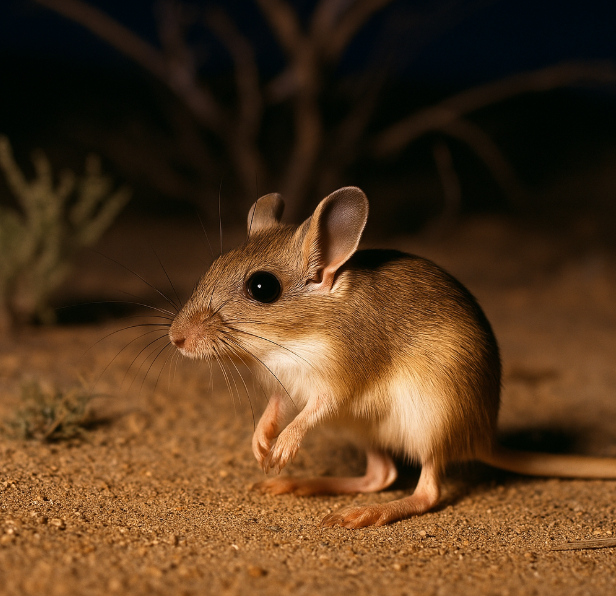 사막의 생존 회로, 뿔장수쥐 (소개, 야행, 사막)