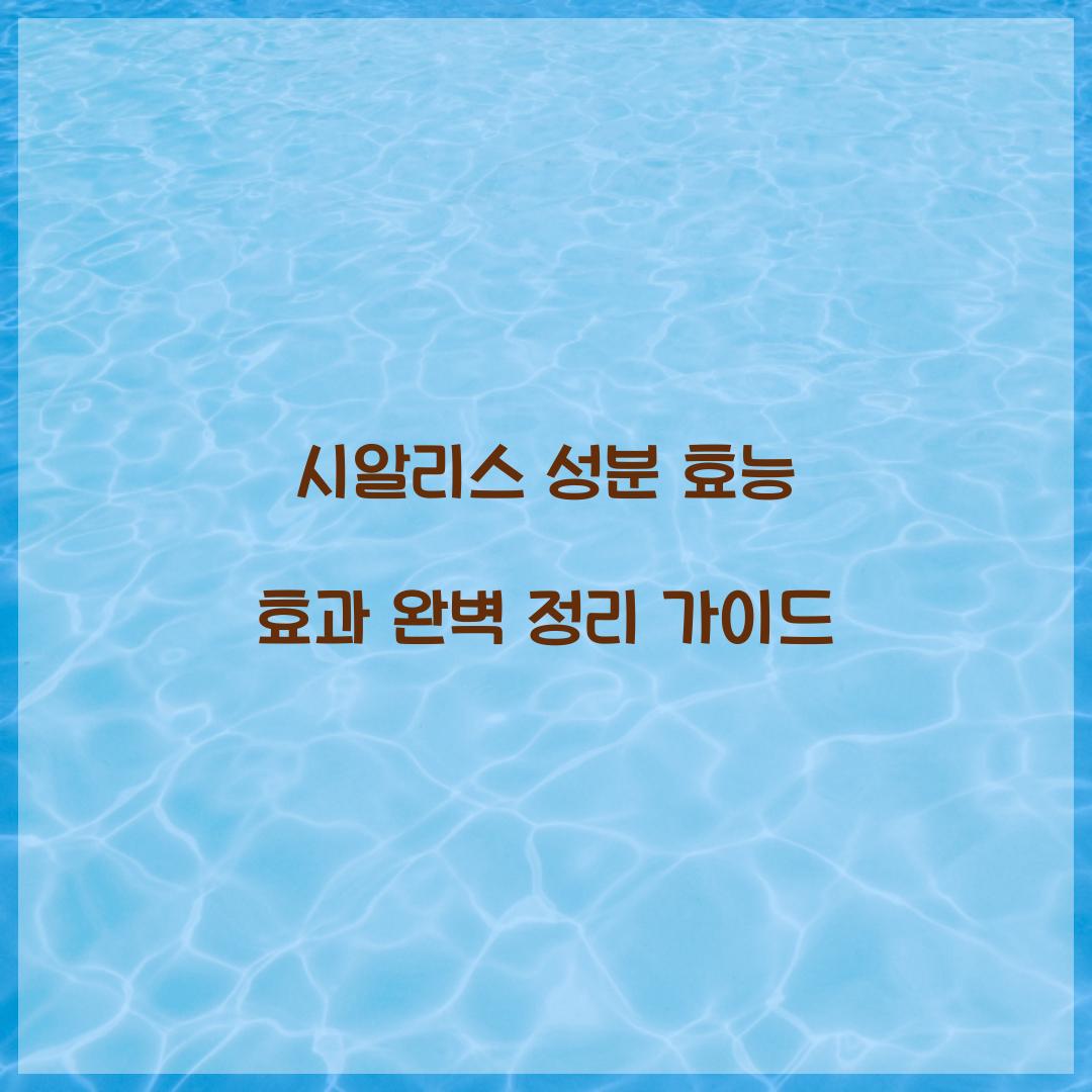 시알리스 성분 효능 효과