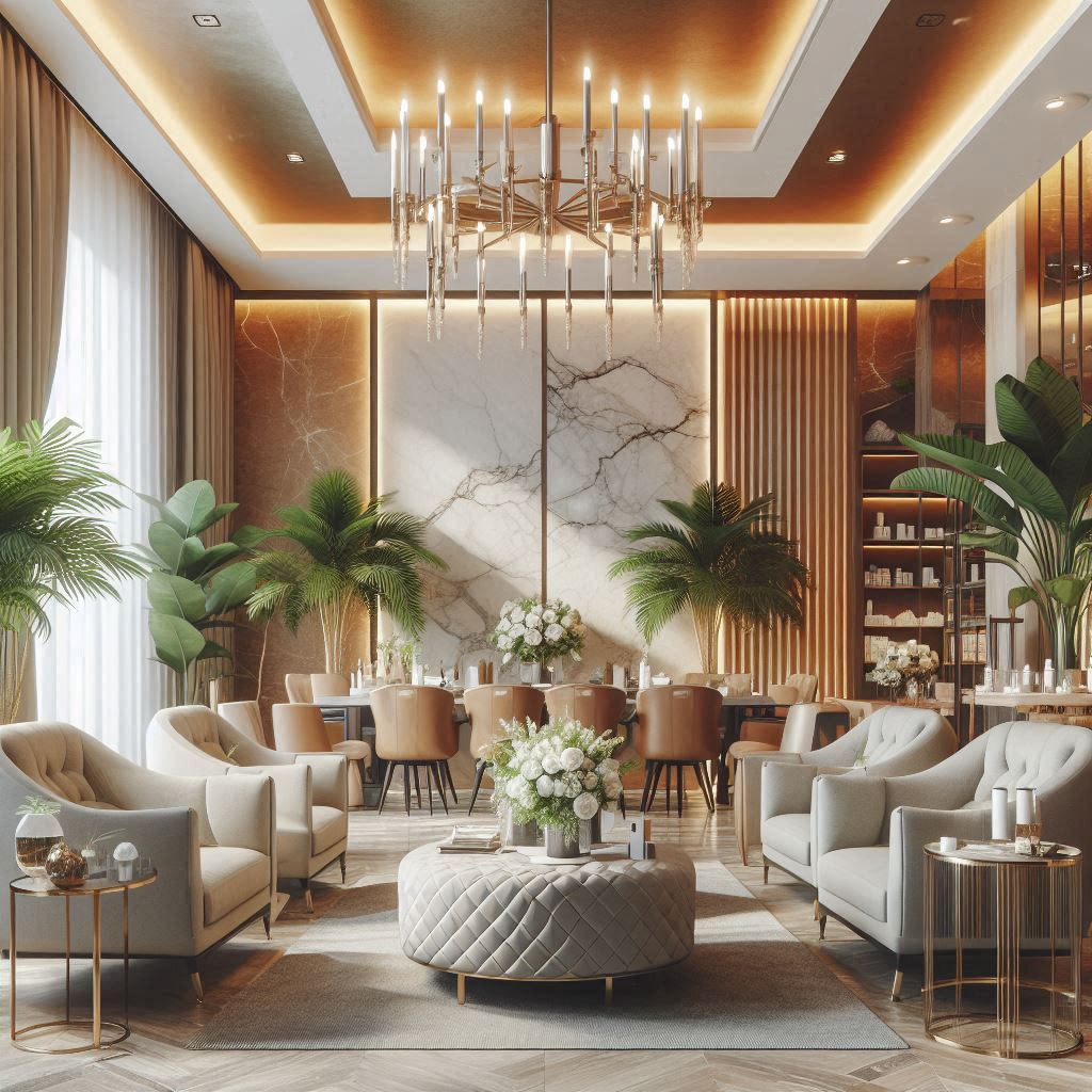 피부,체형관리 샵 배경