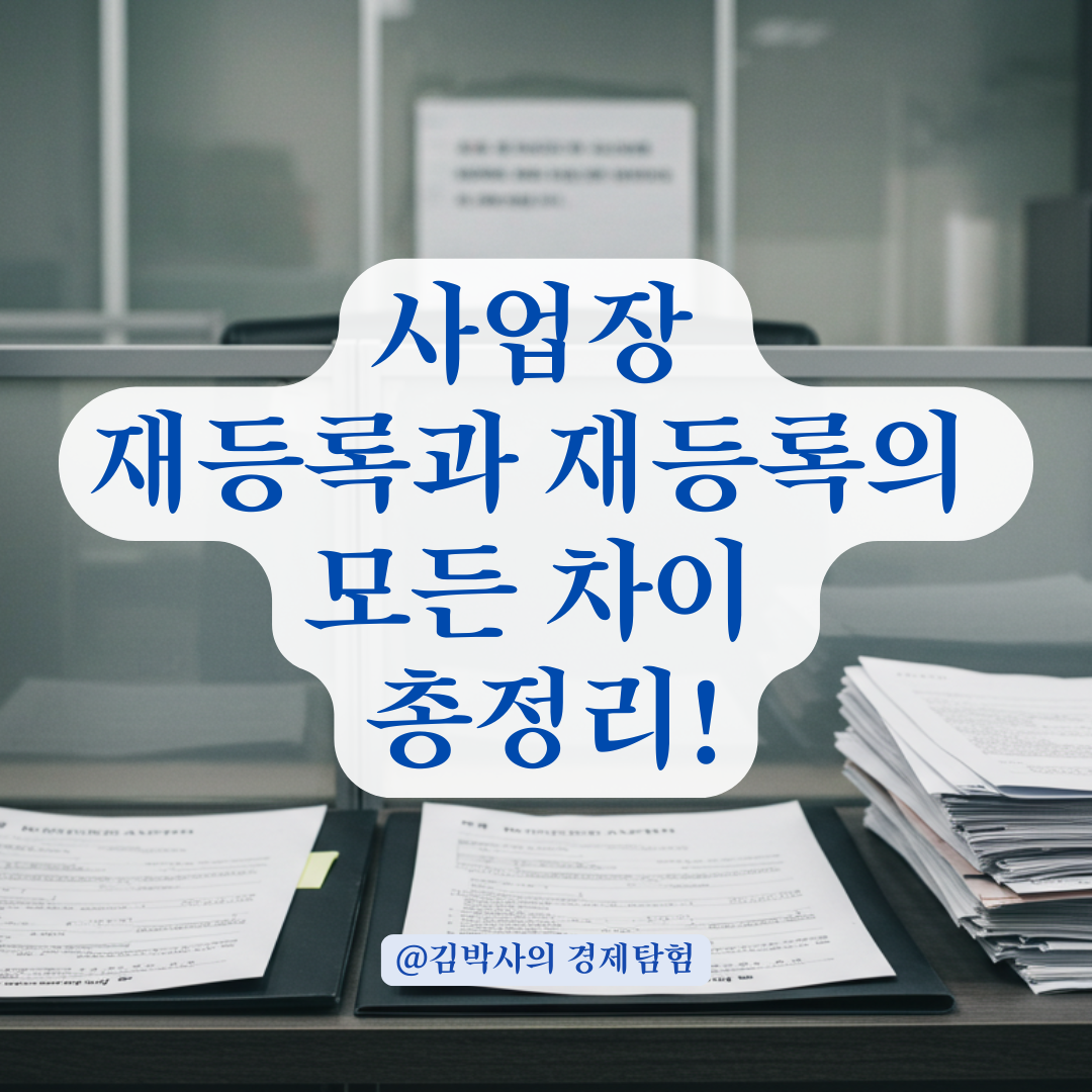 헷갈리기 쉬운 사업장 재등록, 사업자 재등록과 다른 점까지 한눈에 정리.