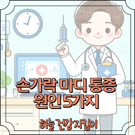 손가락 마디 통증 원인 5가지