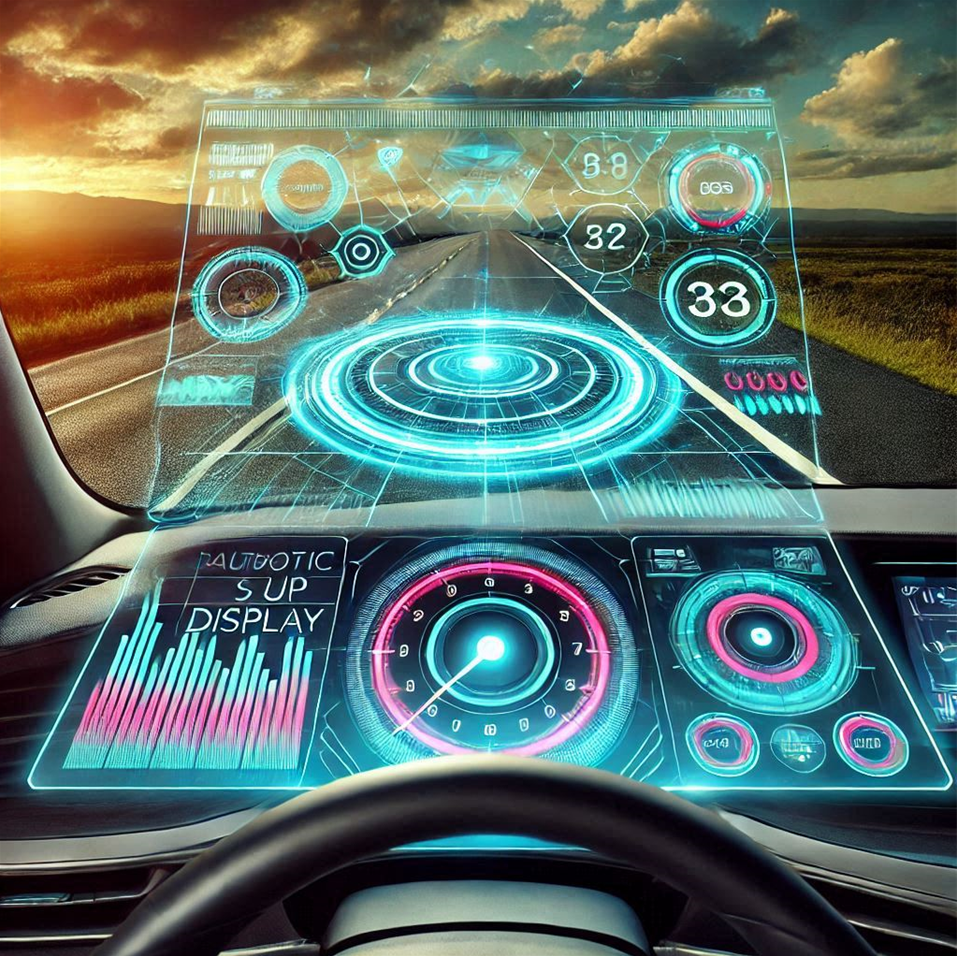 자동차 헤드업 디스플레이 이미지