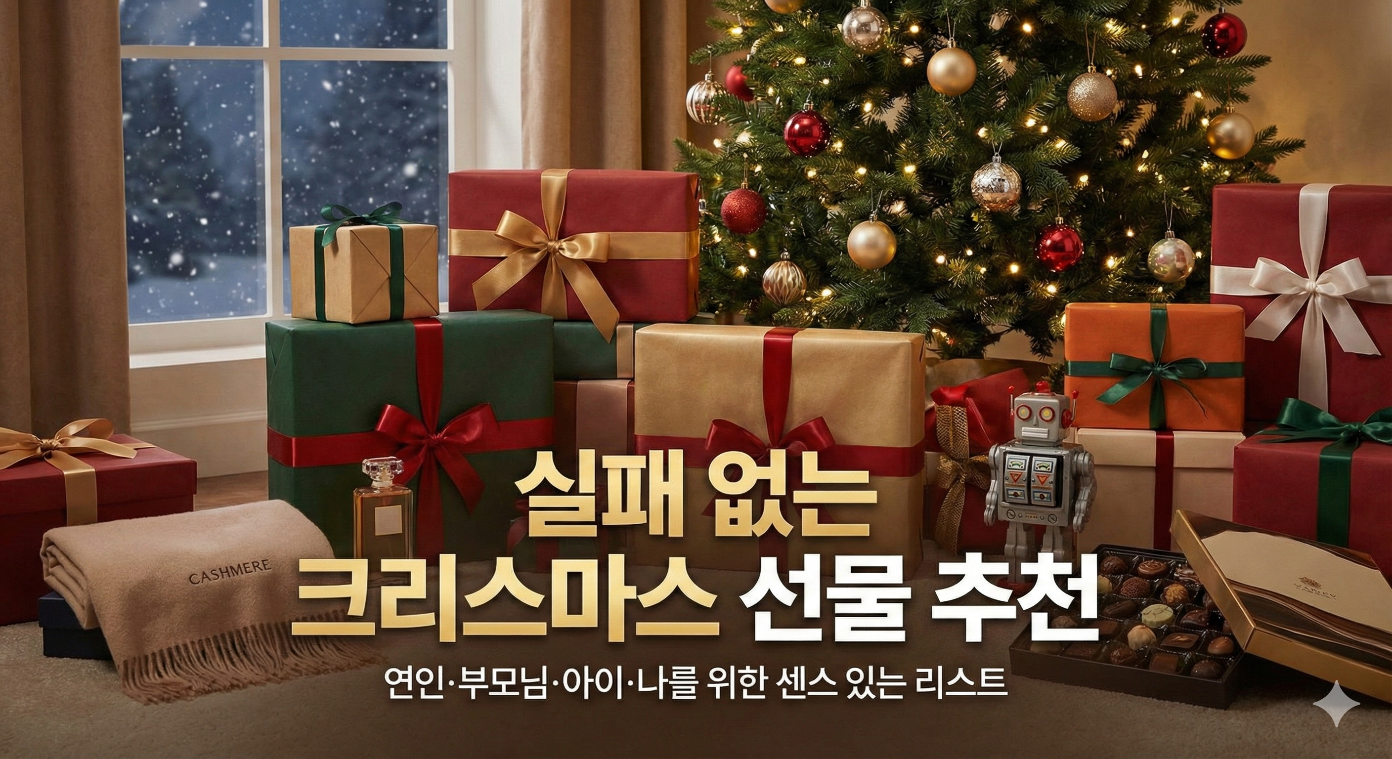 실패 없는 크리스마스 선물 추천, 받는 사람의 마음을 훔치는 센스 있는 리스트 (대상별 정리)
