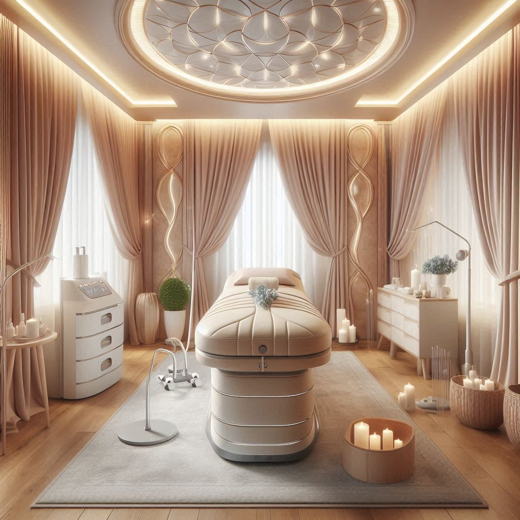 피부,체형관리 샵 배경