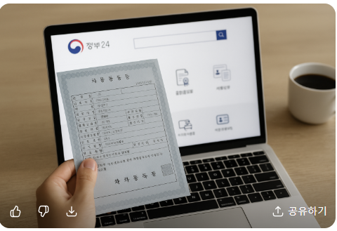 자동차 등록증 인터넷 발급·조회 방법|정부24·자동차민원 포털 3분 정리 관련 사진