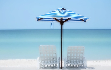 더위를 피하는 시원한 느낌의 이미지