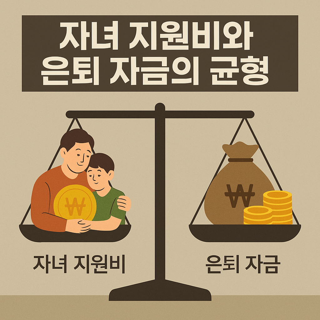 자녀 지원비와 은퇴 자금의 균형
