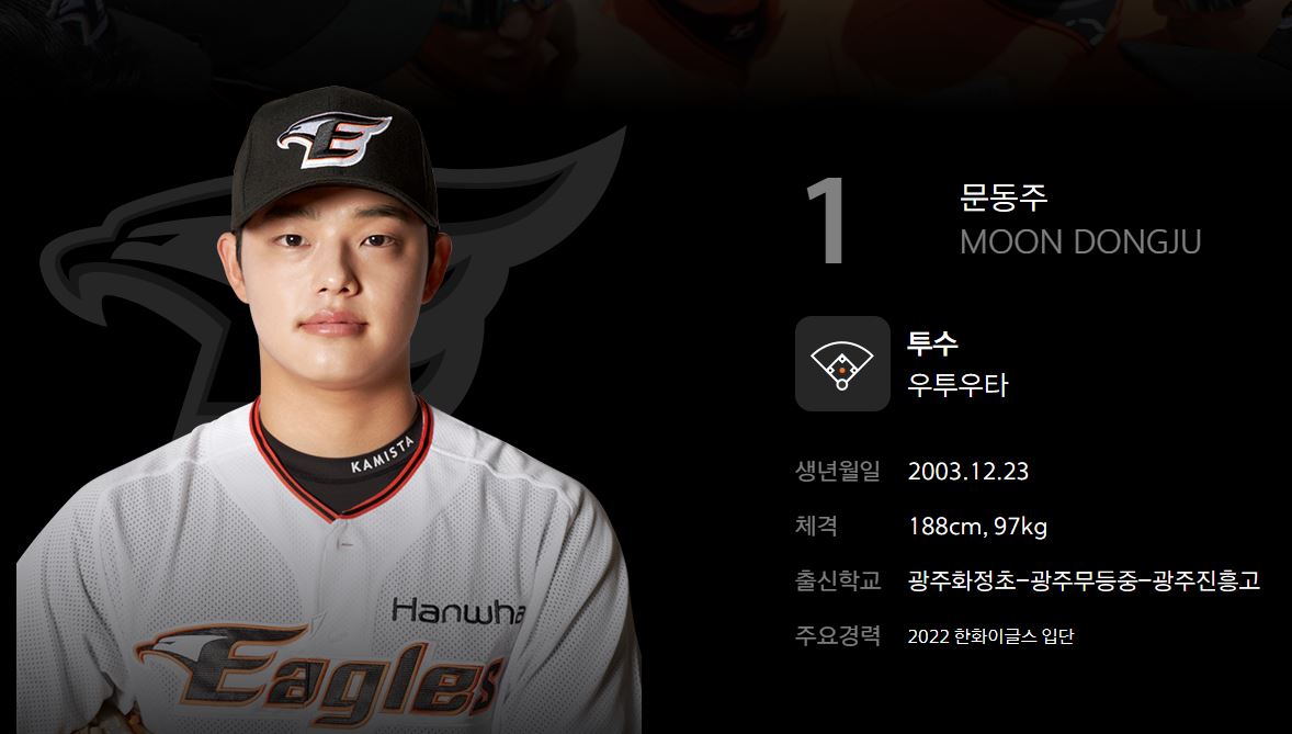 한화 이글스 문동주 2023년 연봉