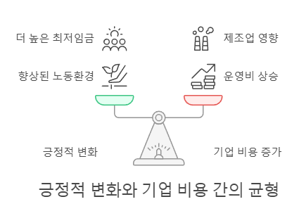긍정적 변화와 기업 비용 간의 균형