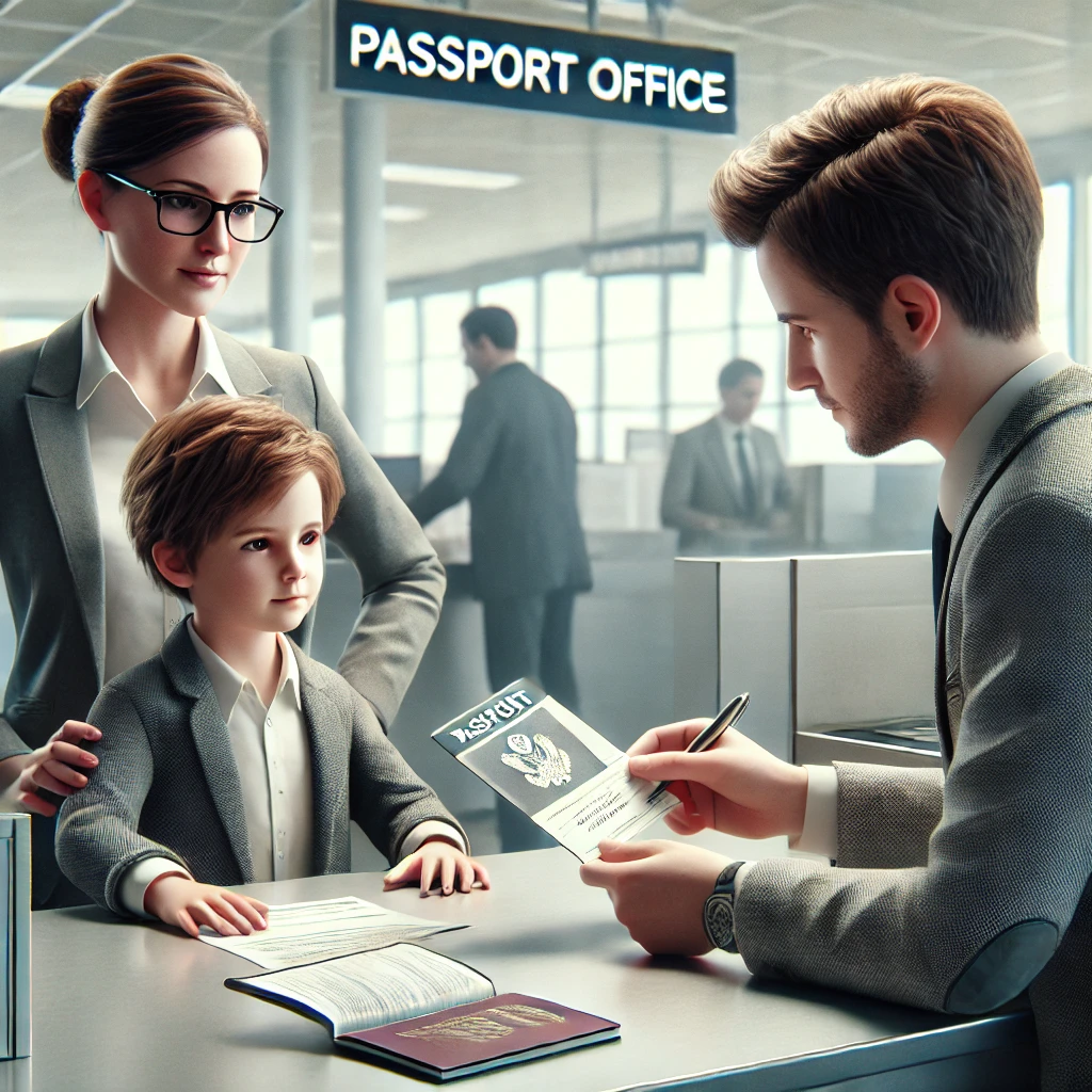 미성년자 여권 발급 방법 관련 그림