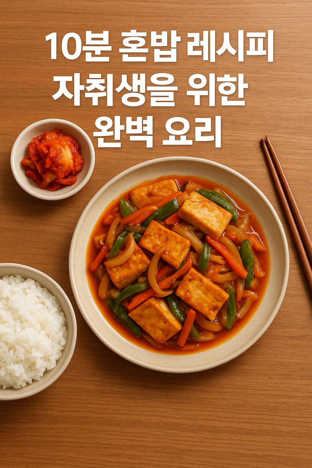 혼밥 밥상 이미지