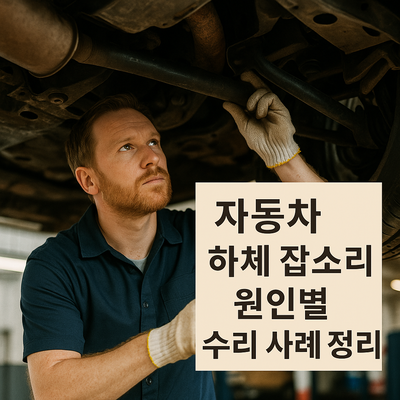 자동차 하체 잡소리 원인과 수리 사례 총정리