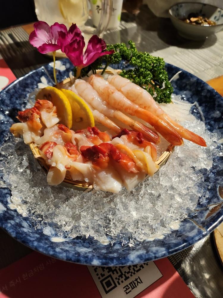 곤파치 촛대고동+단새우회