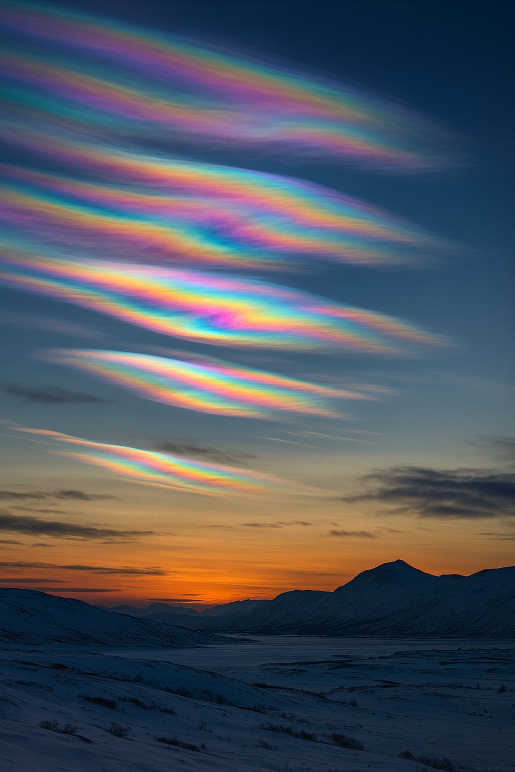 극성층운, 진주빛 하늘