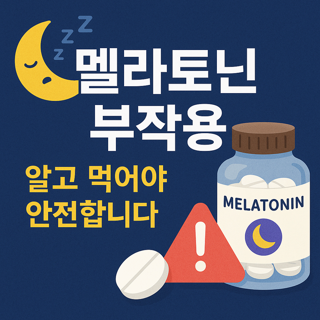 멜라토닌 부작용, 알고 먹어야 안전합니다