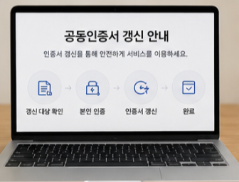 공동인증서 갱신 방법